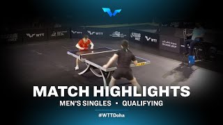 Liu Dingshuo vs Amin Ahmadian | MS | WTT Contender Doha 2022 (Qual)