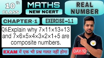 Class 10 Maths Chapter 1 in English | Exercise 1.1 Question 6 Real Numbers Class 10 | 10 Class Maths