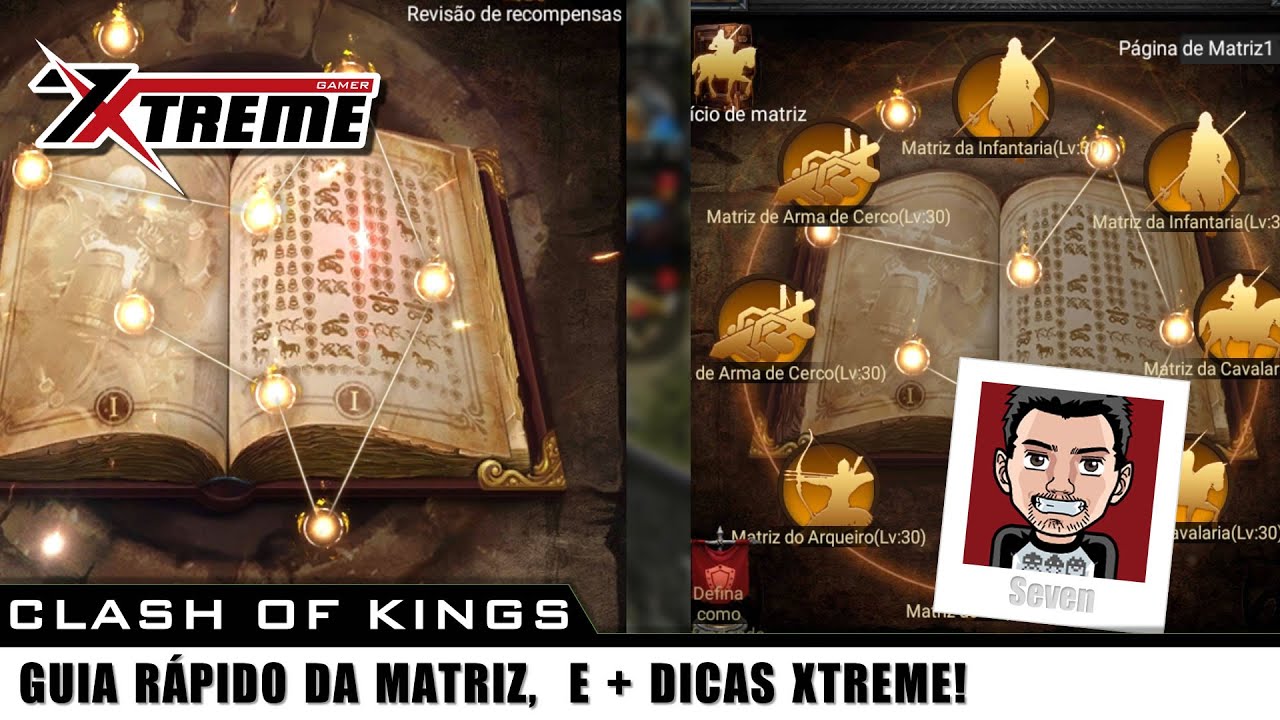 CLASH OF KINGS, GUIA RÁPIDO DA MATRIZ! 