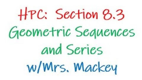 HPC Section 8.3 Video Notes (too long!)