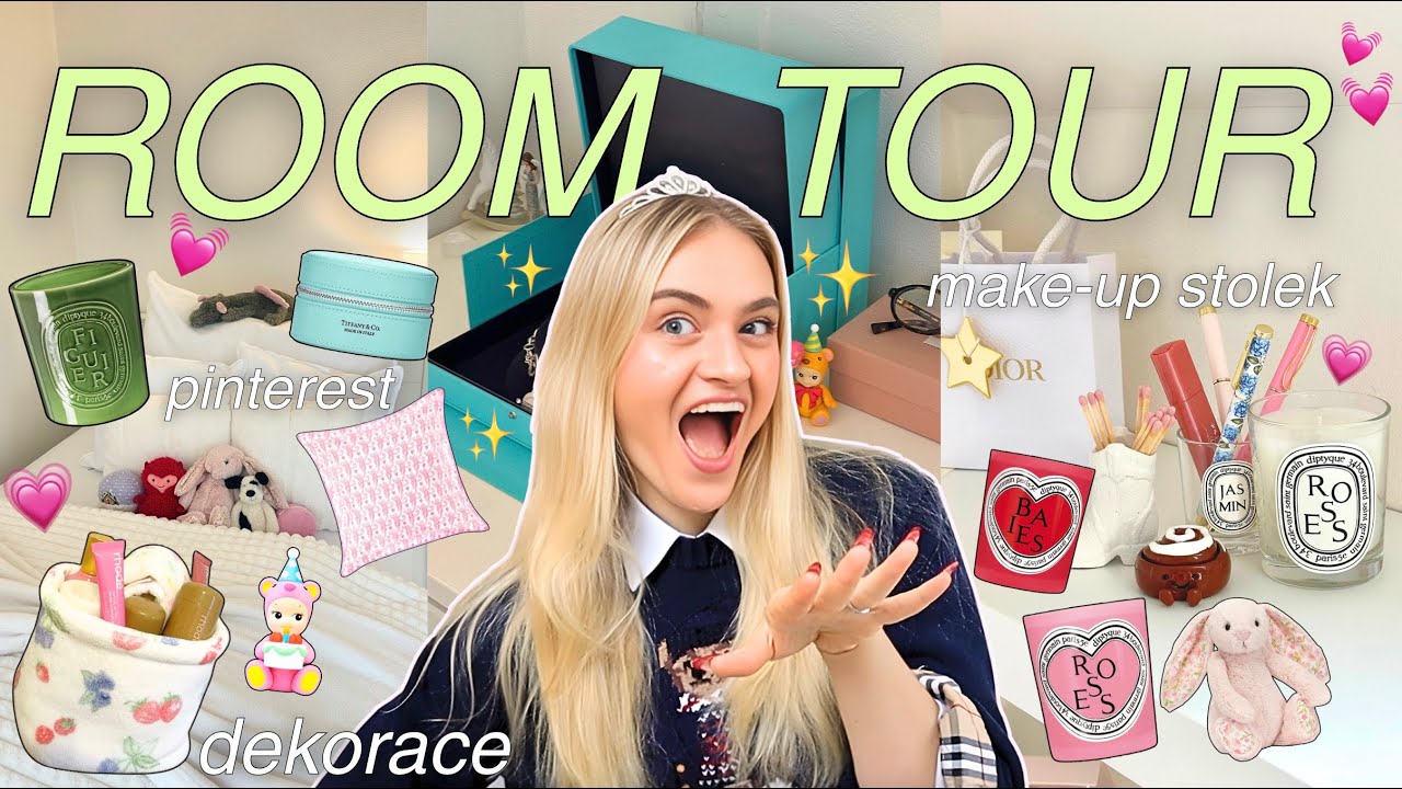 MŮJ DREAM ROOM TOUR… jsem OBSESSED 💕 dekorace, pinterest aesthetic | Denda Rada