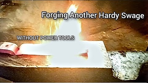 Forging A Swage Block Without Power Tools - traditional Blacksmithing