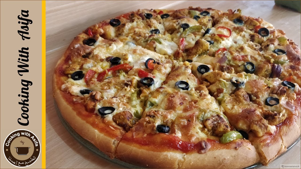 Tasty chicken fajita pizza recipe by Cooking with Asifa