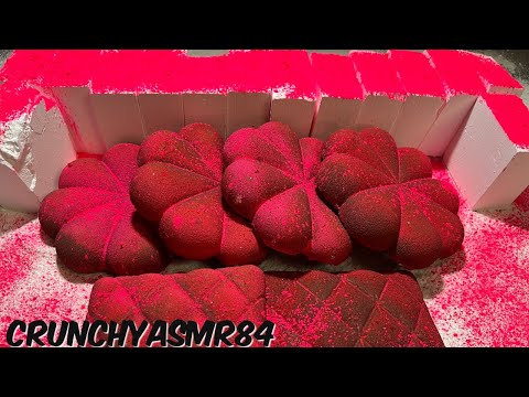 Hot Pink Crush w/Fresh Blocks | Oddly Satisfying | ASMR | Sleep Aid