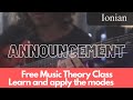 Announcing my first skill share course!- Free Music theory lesson