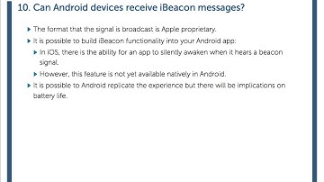 Delivering iBeacon Messages to iOS and Android Devices