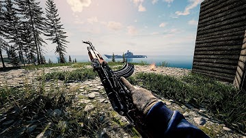 I Built This Solo Base With a Warship Watching Me Deadside