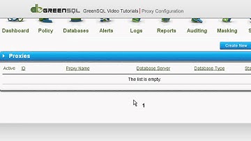 04 GreenSQL Proxy and Database Configuration Tutorial Video