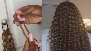 How To Make A Drawstring Ponytail With Only Hair Tie & Freetress