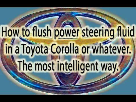 How to Flush Power Steering Fluid in a Toyota Corolla or Matrix - YouTube