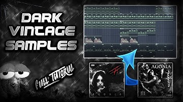 HOW TO MAKE PSYCHEDELIC DARK VINTAGE SAMPLES (Dark Vintage Melody Tutorial) | no agony.