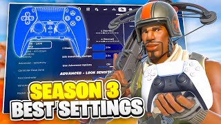 NEW SEASON 3 BEST Controller SETTINGS   Sensitivity in Chapter 5 (Fortnite Tutorial)