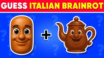 Guess the ITALIAN BRAINROT Memes By Emojis 🧠😱 Brainrot Quiz | Ballerina Cappuccina, Tung Tung Sahur