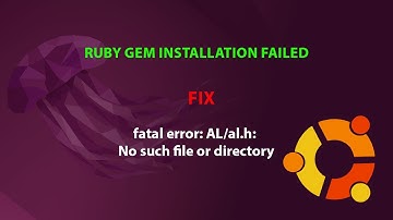 UBUNTU FIX: fatal error: AL/al.h: No such file or directory