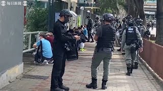 国家安全維持法施行　香港で抗議デモ　機動隊が強制排除、大量拘束