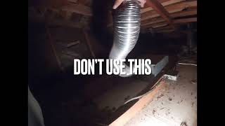 Installing insulated flexible duct R6