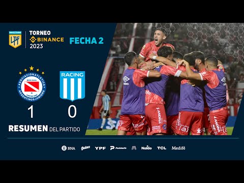 #TorneoBinance | Fecha 2 | resumen de Argentinos - Racing