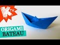 Bateau en papier - origami facile