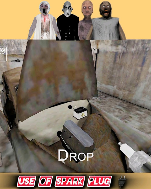 How to Use spark plug 🔌 in granny chapter v1.8 shortvideo grannykill