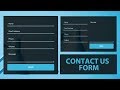 Responsive Contact us form Using HTML and CSS - contact form design