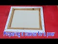 How to prepare a canvas for a resin pour - to prevent ridges and dips