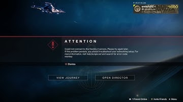 Legacy Destiny 2 Character Error Code Monkey