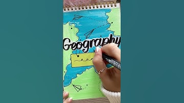 Front Page Idea: Geography 🗺️ #shorts #diy #frontpage