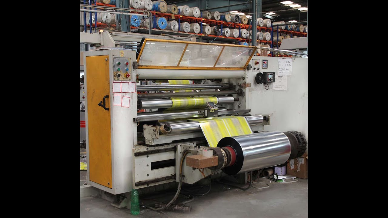 Semi Automatic Rotogravure Printing Machine, Mohindra - YouTube