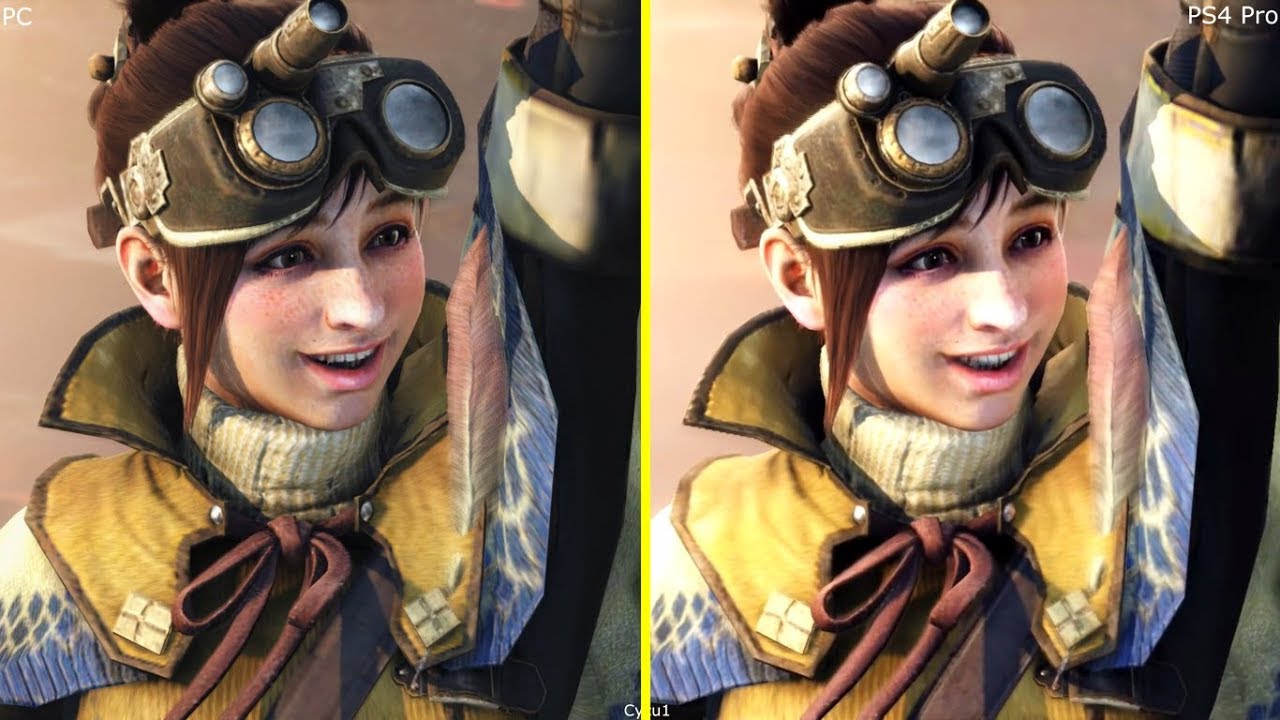 Monster Hunter World PS4 Pro Early Graphics Comparison - YouTube