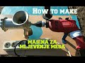 Mašina za mljevenje mesa. Kako napraviti. Meat grinder tomatoes. How to make.