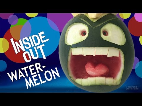 INSIDE OUT WATERMELON CARVING ANGER How To Cook That Reardon