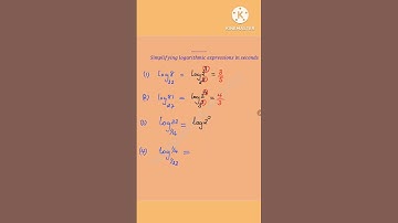 Simplifying logarithmic expressions in seconds