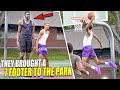 "HE BETTER STEP THE F*** UP!" 7 Footer Pulls Up To The Park And Gets EXPOSED! | 5v5 vs Trash Talkers