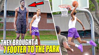 "HE BETTER STEP THE F*** UP!" 7 Footer Pulls Up To The Park And Gets EXPOSED! | 5v5 vs Trash Talkers