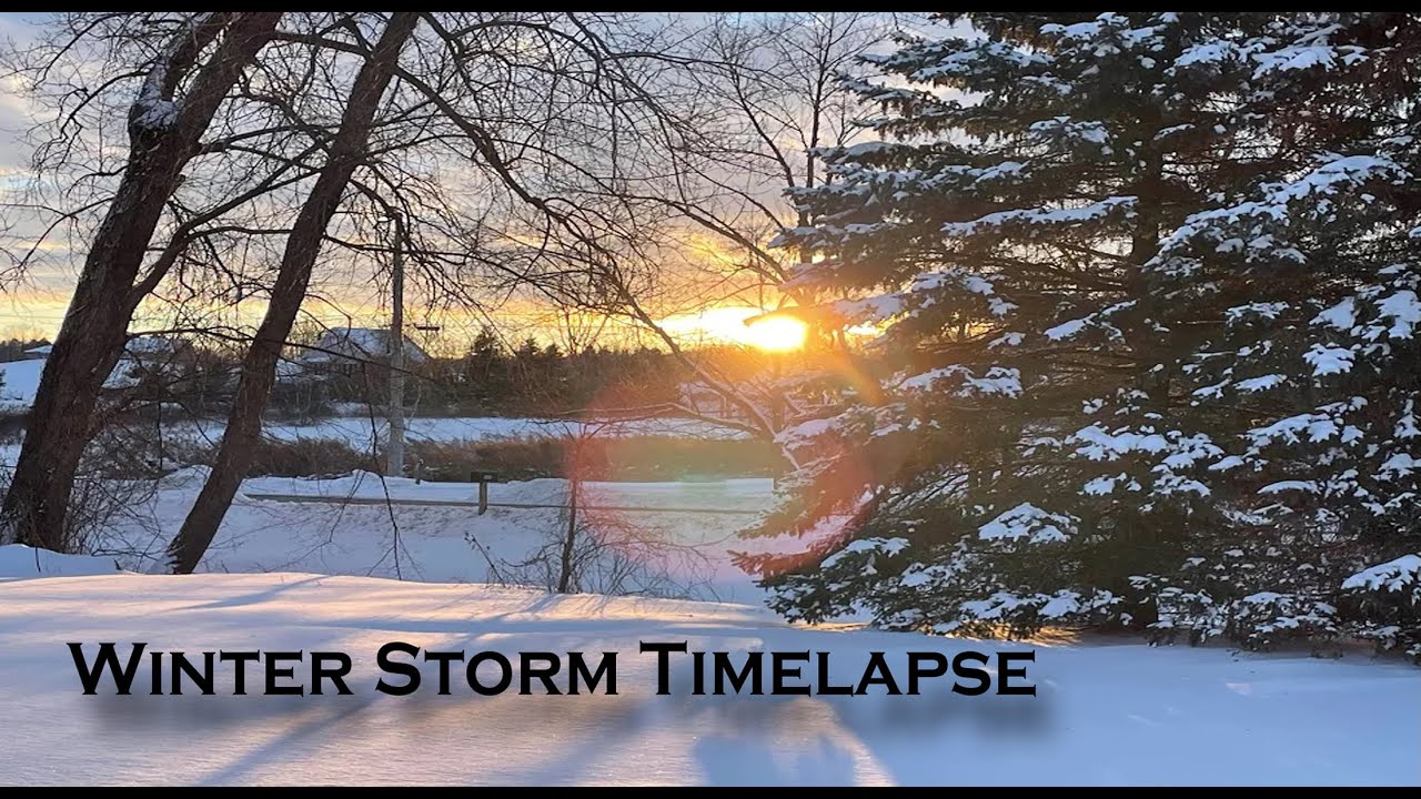 Winter Storm Time Lapse - YouTube