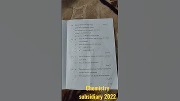 purnea University 2022 chemistry subsidiary question b.n mandal University