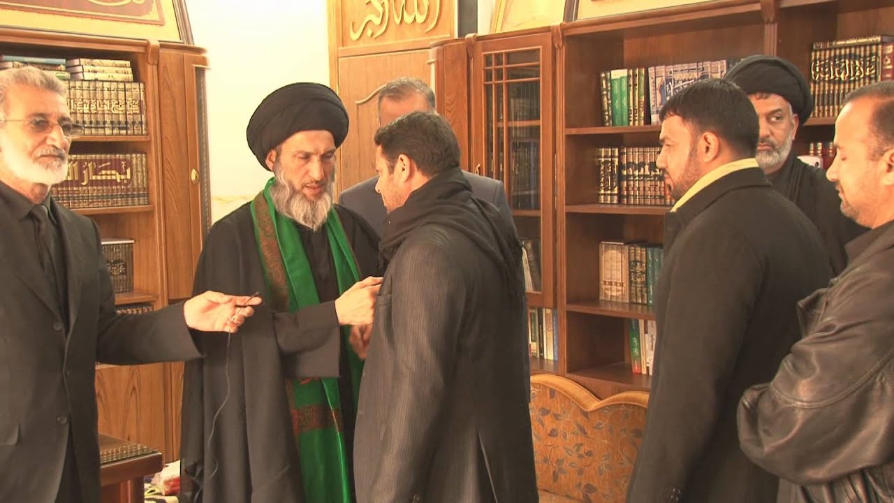 استقبال السيد الصرخي الحسني للزائرين الكرام في التاسع من صفر