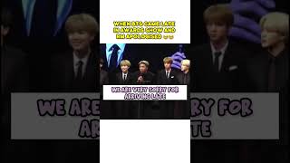 When bts came late In awards show and Rm apologised #btsfunnyshorts #btsshorts