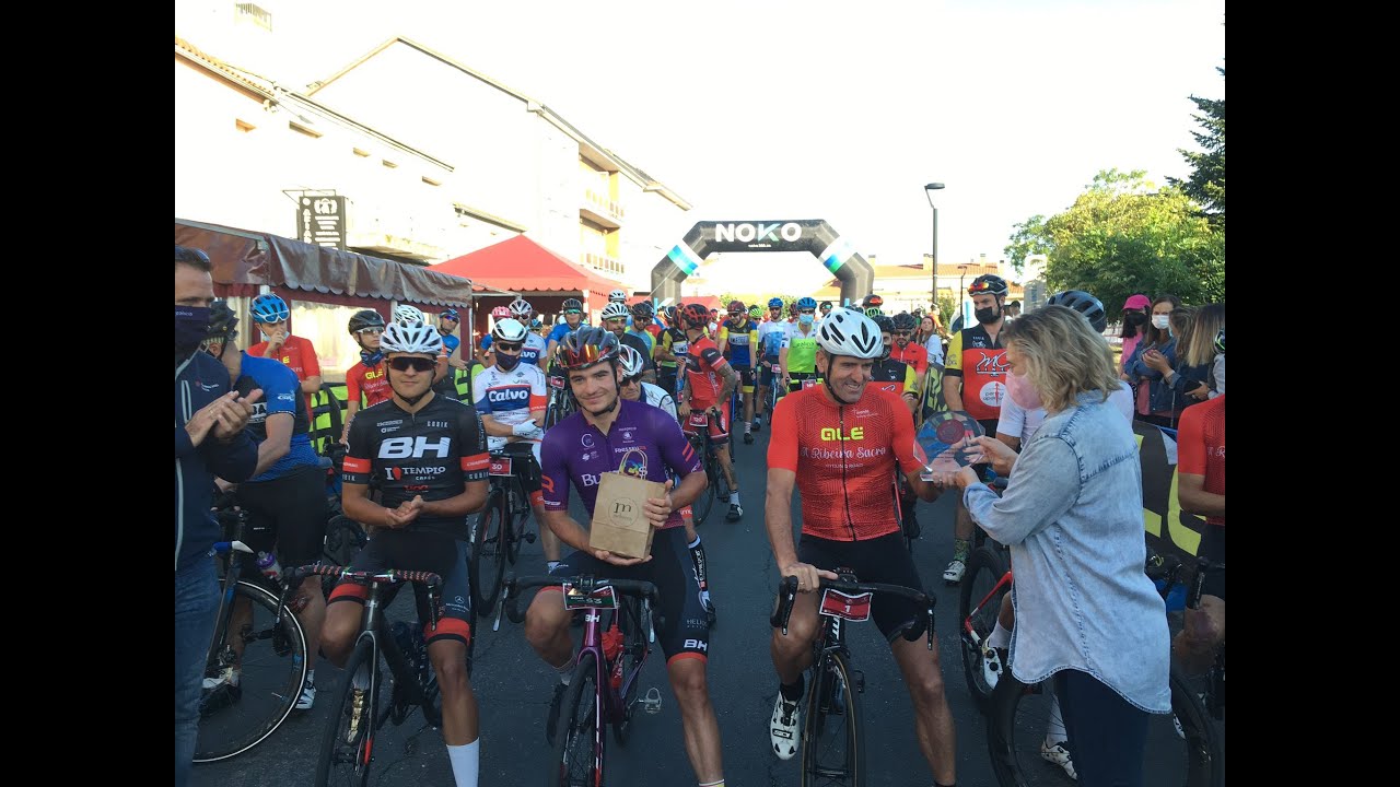 Abraham Olano apadrina la primera marcha cicloturista en la Ribeira Sacra