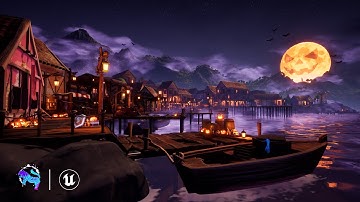Modular Stylized Village Environment in Unreal Engine 5 - Halloween Edition 🎃