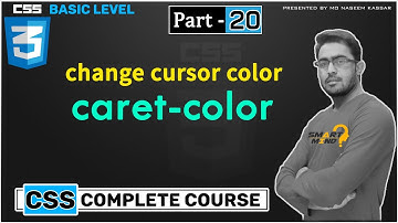 caret color in css for beginners in hindi cursor color change with css  - #20