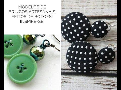 Vídeo: Brincos De Botão Simples E Elegantes