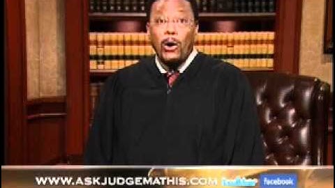 Ask Judge Mathis - April 25, 2011