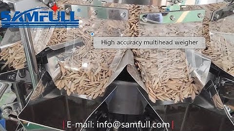 Samfull multihead weigher vffs vertical form fill seal packing machine for sunflower seed snacks