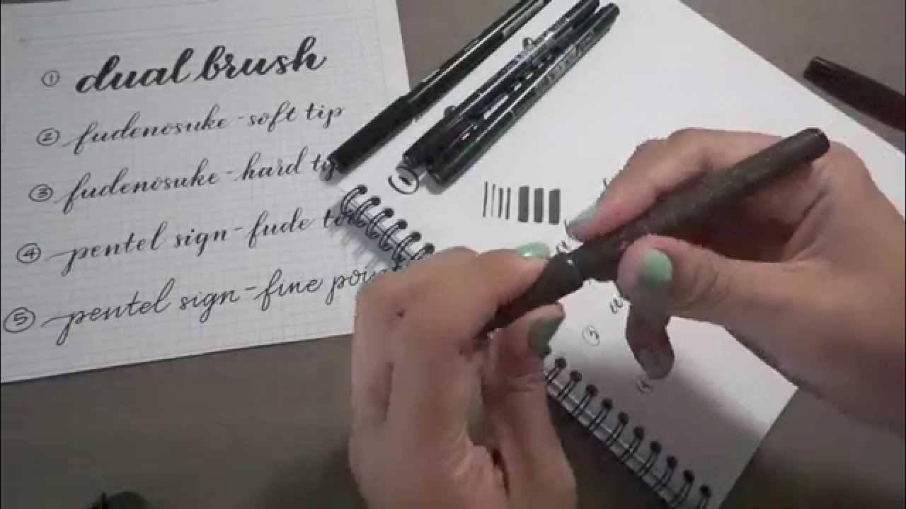 In my toolbox: A review of five brush calligraphy pens