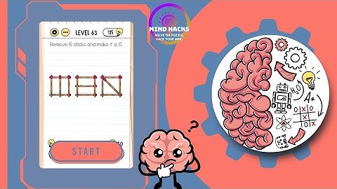Brain Test: Remove 6 sticks and make it a 10. | Level 63
