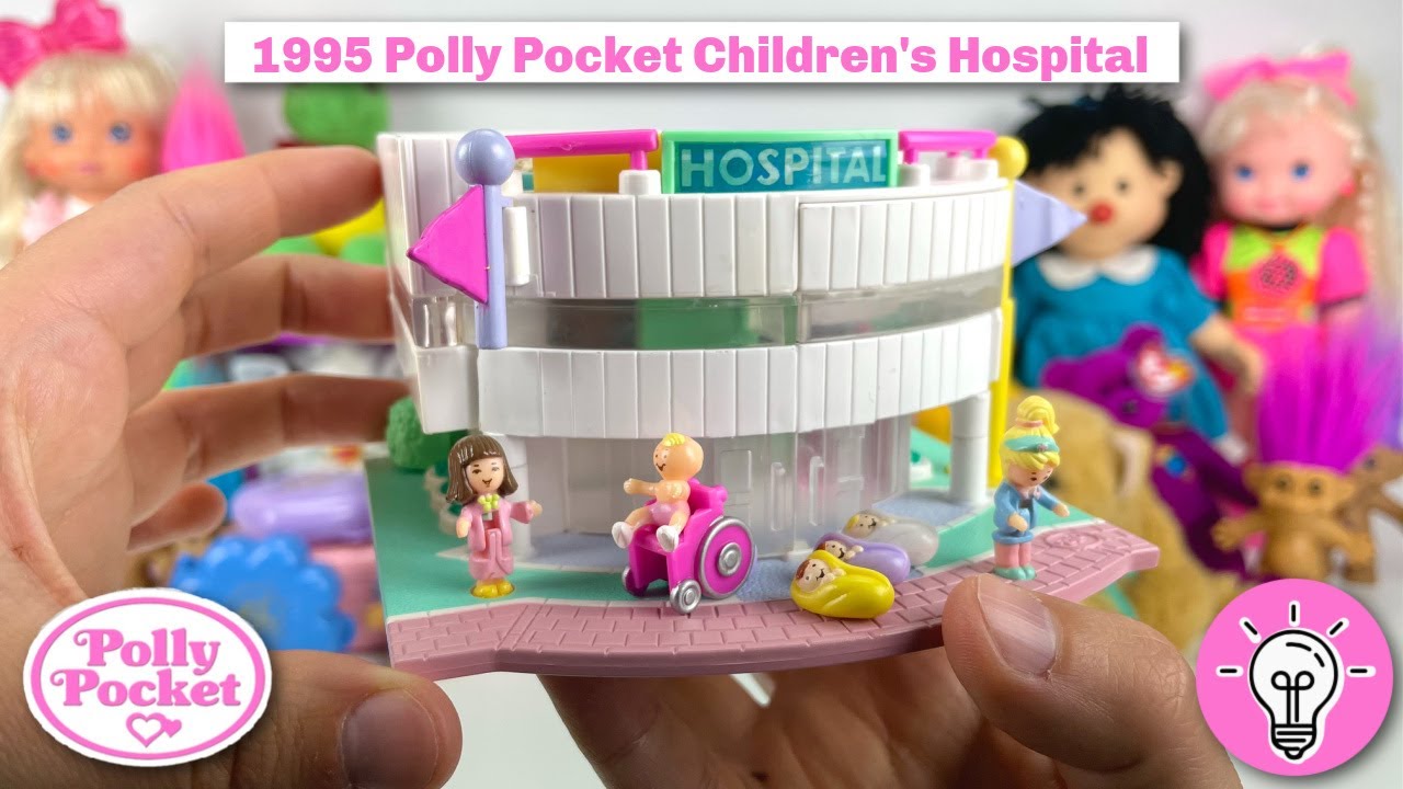 Vintage 1995 Light Up Polly Pocket Children's Hospital Pollyville Complete  Collection - YouTube