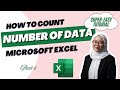How to Count the Number of Data in Excel (Super-Easy Tutorial) #tutorial #youtube #excel