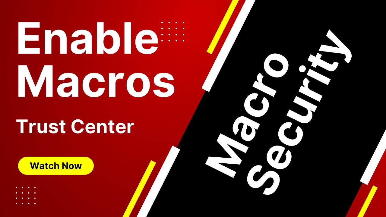 How to enable macros in excel in Nepali || Macro Security || Chapter 19 ...