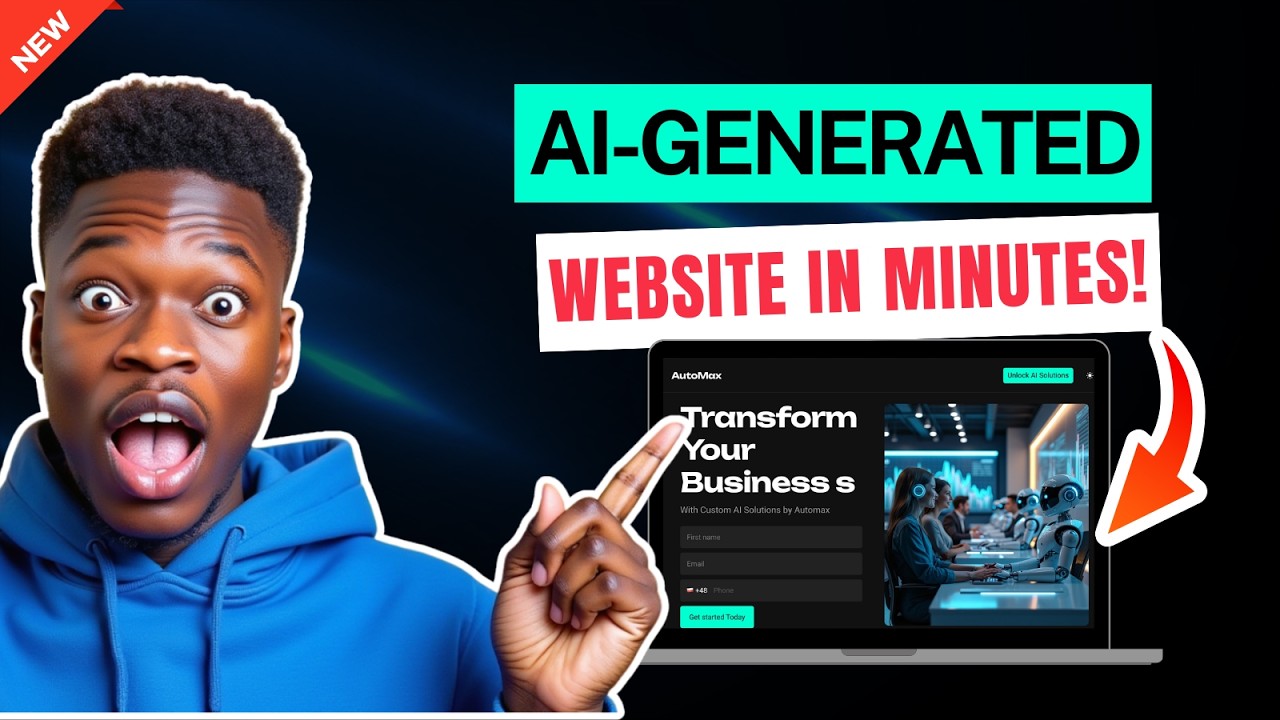 I Built An Entire Website With AI In Minutes - YouTube